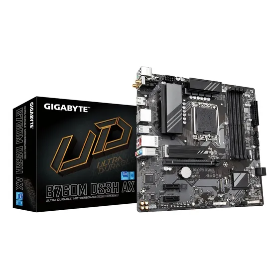 Tarjeta Madre Gigabyte B760m Ds3h Ax Ddr4 Matx Socket 1700