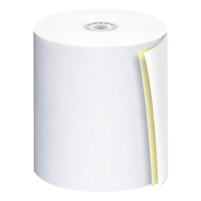 Rollo De Papel Autocopiante 2hojas 76 X 70 Mm/caja Con 50pzs