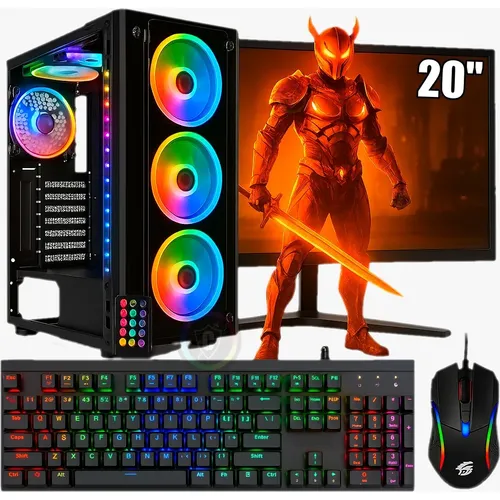 PC Gamer Completo Intel Core i7 RX 580 8GB RAM 16GB SSD 240GB