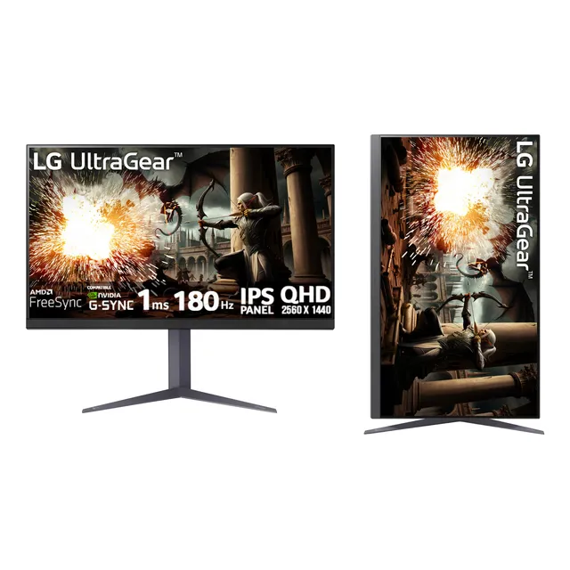 Monitor LG 32gs75q 31.5 Qhd Gsync Fsync 180hz 1ms Ips Pivote