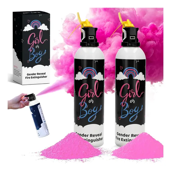 Extintor Revelacion Genero Do Lata Humo Rosa 10  Idea Para