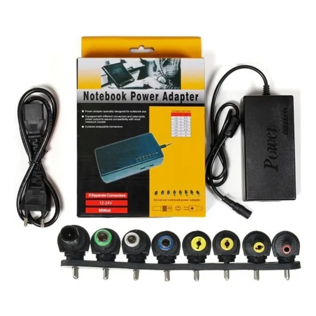 Cargador Fuente Universal Notebook 8 Conectores Fichas Fu