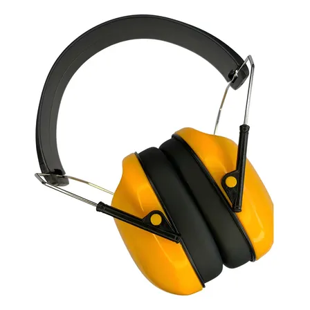 Protetor Auricular Ouvido Abafador Ruídos Tipo Concha 20db Cg 107 Carbografite Amarelo
