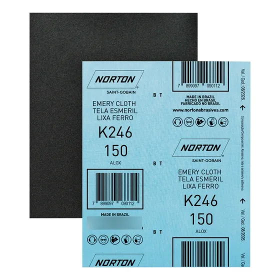 Lixa Para Ferro Norton K246 - 150 Graos 25 Unidades 