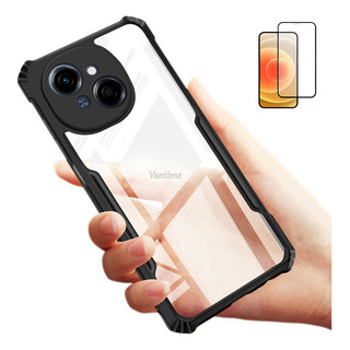 Funda Para Tecno Spark Go 1 Suave Marco Claro+mica Funda Para Tecno Spark Go 1 Suave Marco Claro+mica