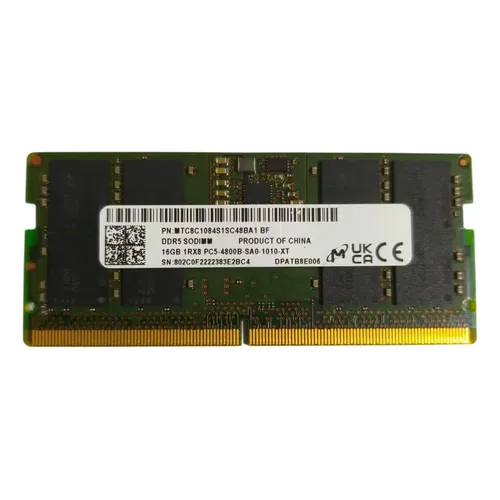 Memoria Ram Ddr5 Para Notebook 32gb 4800mhz Crucial Sodimm | Frete