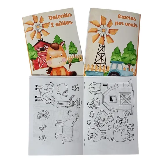 Librito Para Colorear Personalizado X 15 Todas Las Temáticas