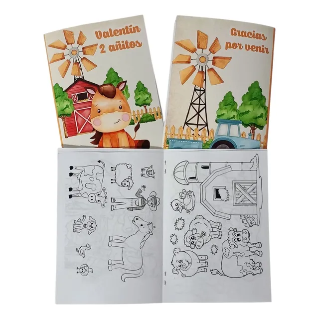 Librito Para Colorear Personalizado X 15 Todas Las Temáticas
