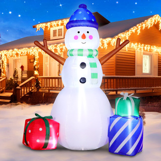 1.5m Inflable Navideño Muñecos De Nieve Con Música Y Luz Led 1.5m Inflable Navideño Muñecos De Nieve Con Música Y Luz Led