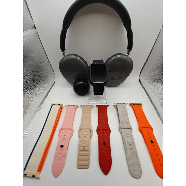 Reloj Smartwatch 7 Correas Audífonos Y Corneta Bluetooth