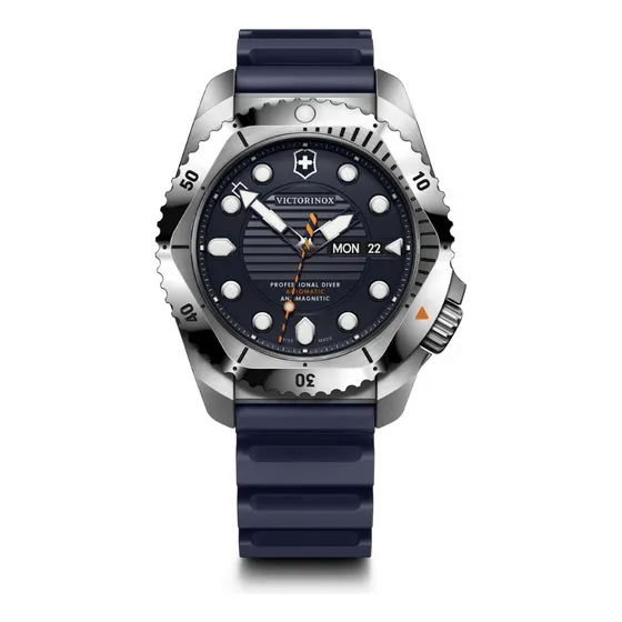 Reloj Automático Dive Pro, Correa Caucho Azul, Victorinox
