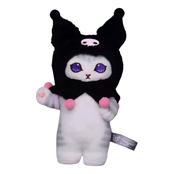 Llavero Gato Mofusand Kuromi Original 18 Cm Blanco