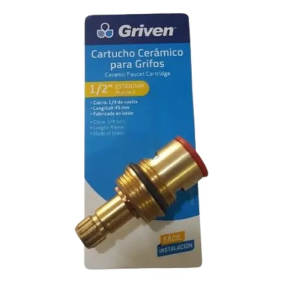 Vástago Cerámico Llave Ducha De Bronce C1/2 Longitud 44.4mm