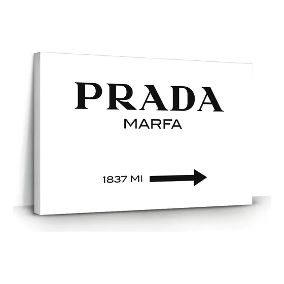 Quadro Prada Marfa Gossip Girl 100x70 Moderno Sala Parede Cor Ilustrado Armação Natural