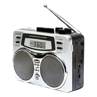 Walkman Todo-en-uno: Cassette, Am-fm, Grabador Y Reloj Digit Walkman Todo-en-uno: Cassette, Am-fm, Grabador Y Reloj Digit