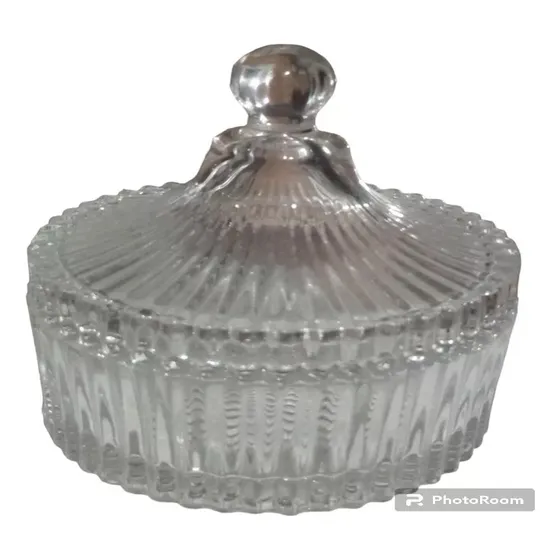 Bombonera Joyero Dulcera De Cristal Pequeña