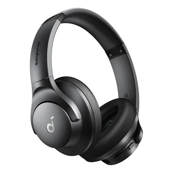 Auriculares Diadema Híbridos Gamer Bluetooth Inalámbricos Soundcore Q20i con Cancelación Activa de Ruido,Alta Resolución, Big Bass, App, Transparencia,Color Negro