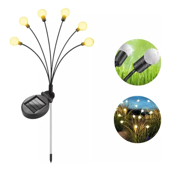 Luz Solar De Luciérnaga Para Jardín, Patio & Decoración X6
