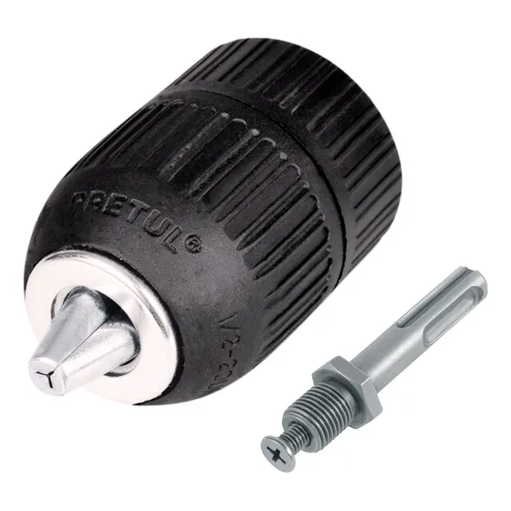 Kit Mandril Broquero Sin Llave Automático Adaptador Taladro