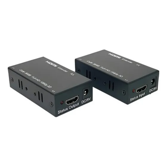 Extensor Hdmi Rj45 60m 60 Metros Adaptador Cabo Rede Cat 6 7