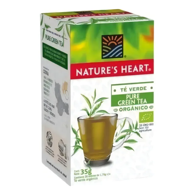 Té Verde Premium Nature´s Heart - 100% Orgánico - X20 Sobre