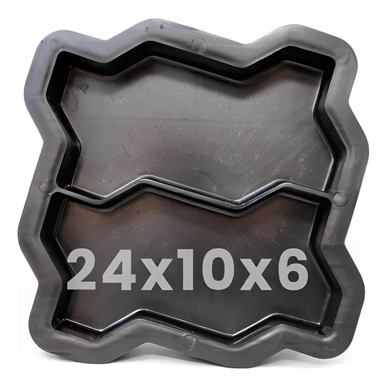 10 Formas De Piso Intertravado 16 Face Dupla Medida 24x10x6