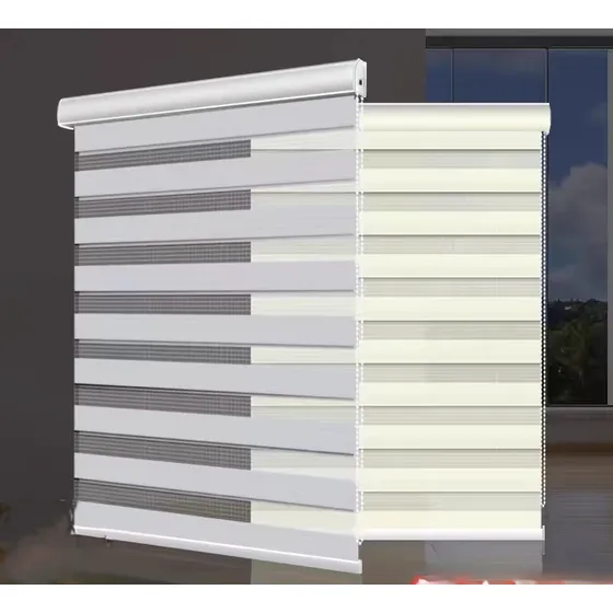 Cortina Roller Duo Configuración Avanzada Blackout 100x200cm