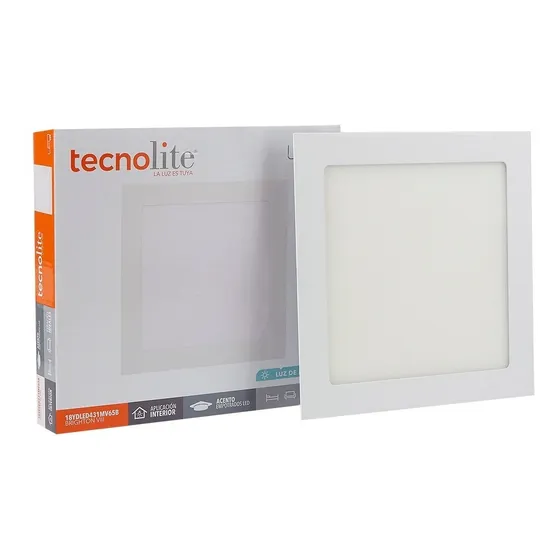 Lampara Empotrado En Techo Blanco 18w Luz Día 241-18YDLED431MV65B Tecnolite