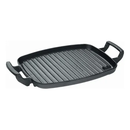 Chapa Grill Retangular Ferro 30x24x7 Cm Alca Ferro Mineira