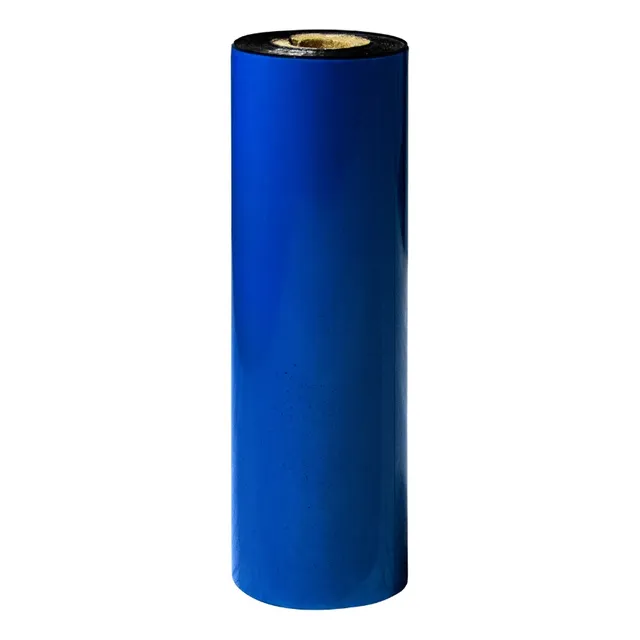 Ribbon De Cera 110mm X 74m Muesca 1 Color Azul
