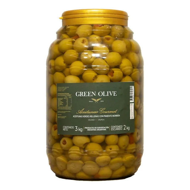 Aceitunas Verdes Rell. C/ Morron X 1 Kg. (en Aceite) Pet