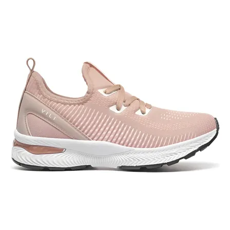 Tênis Feminino Vili Olimp Caminhada Academia Confortável Nude 36 Br