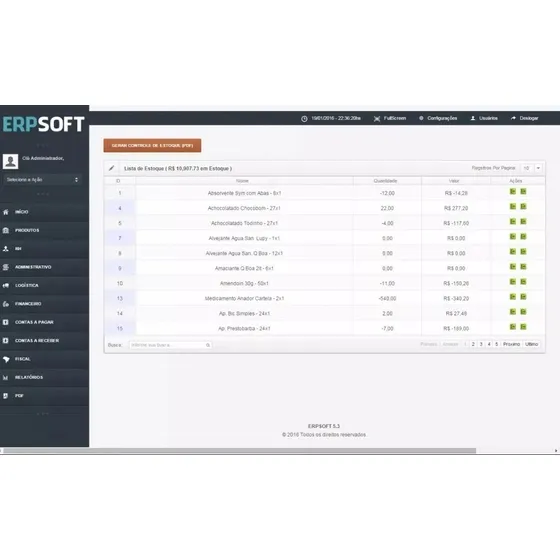 Sistema Erp Completo - Rh - Emissor Nfe 3.1 Em Php
