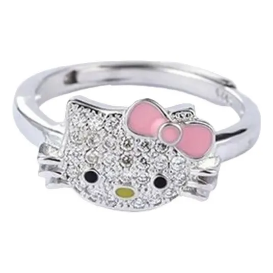 Anillos Hello Kitty: Elegancia Y Ternura Sanrio En Tus Manos