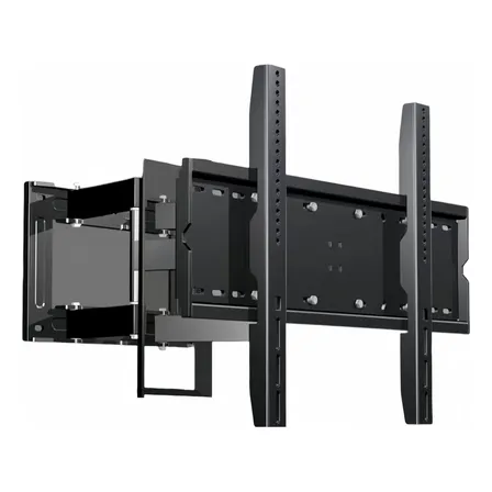 Soporte Tv Ajustable Doble Brazo 40'' A 75'' By Lubabycas Color Negro