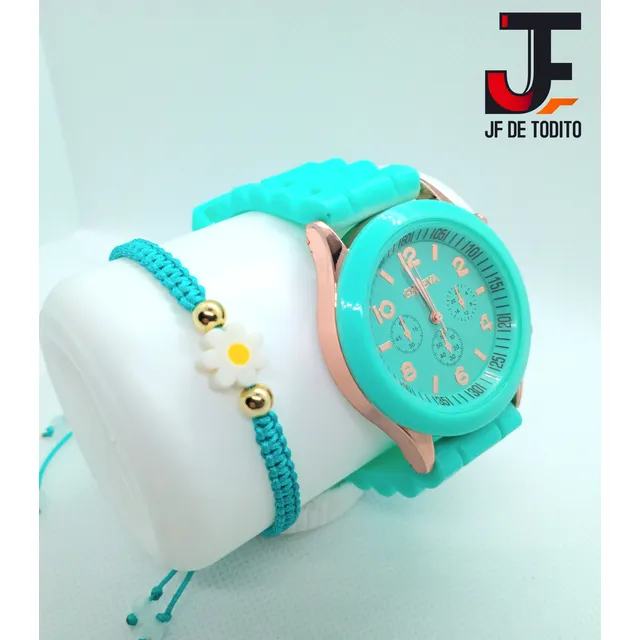 Set Reloj Y Pulsera Dos En Uno.