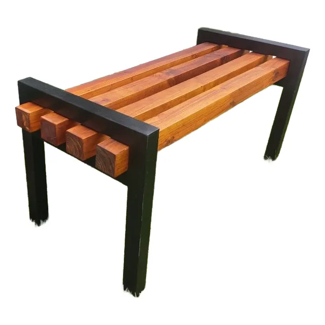 Banca Para Jardín, Marca Ragó, Madera Metál, Para 2 Personas