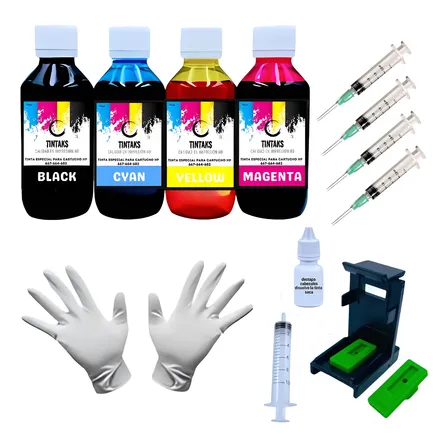 Kit Recarga De Tinta Para Cartucho Hp 667 662 664 122 60