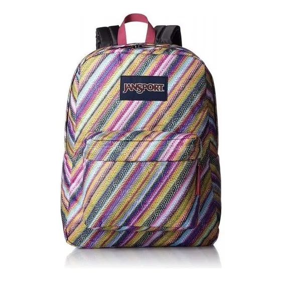 Jansport Mochila Superbreak Multi Textures 25 Litros Color Rosa