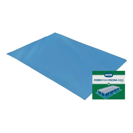 Forro Lona Para Piscina Retangular Proteger 3.000 Litros Mor