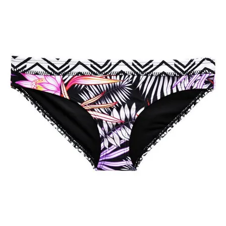 Bikini Calzón Con Pinza Estampado Negro