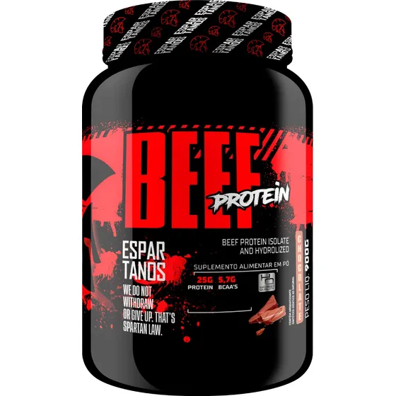 Beef Protein Isolate Hidrolized 900g Espartanos - Carnivor Sabor Chocolate