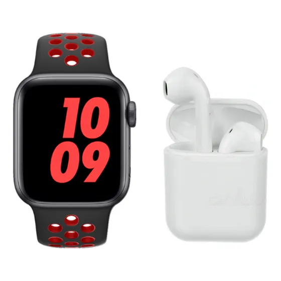 Combo Smartwatch Reloj Inteligente Con Audífonos Bluetooth
