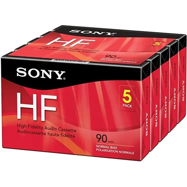 Sony 5 C90hfr 90 Minutos Hf Grabadores De Cassette De 5-ladr