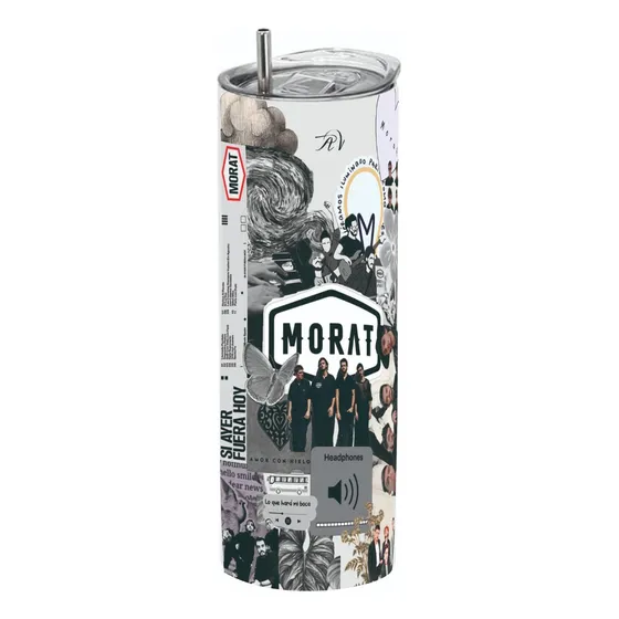 Termo Skinny Café 20 Oz - Grupo Musical Morat #12