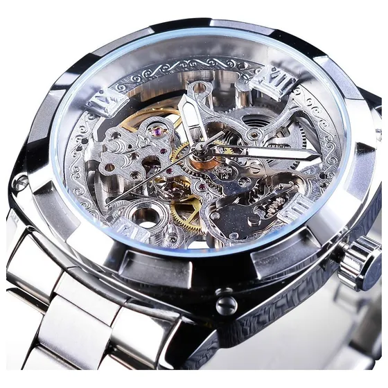 Forsining Reloj Mecánico Automático Con Manecilla Luminosa