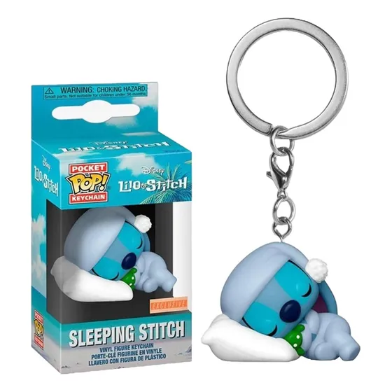 Stitch Durmiendo Lilo Y Stitch Pocket Pop Llavero