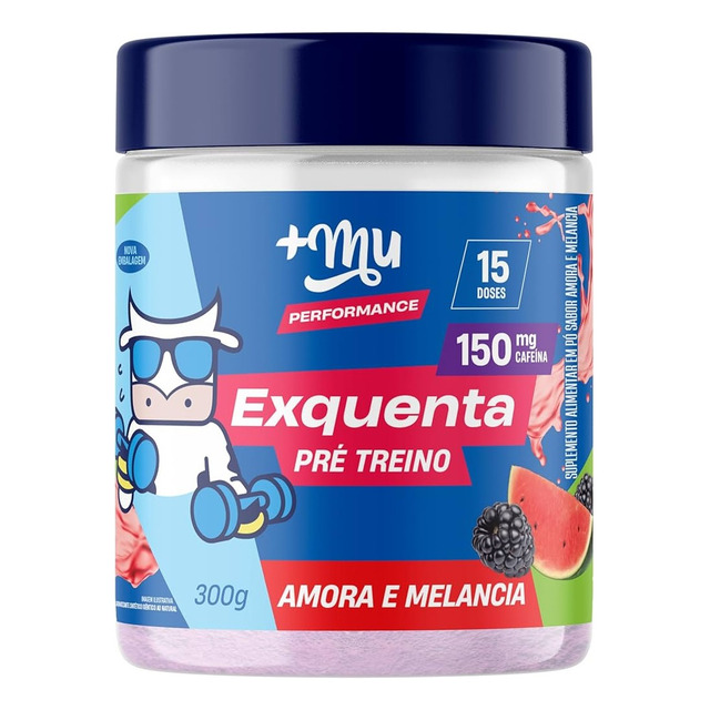 Pré Treino Exquenta Sabor Amora E Melancia 300g +mu Pré Treino Exquenta Sabor Amora E Melancia 300g +mu
