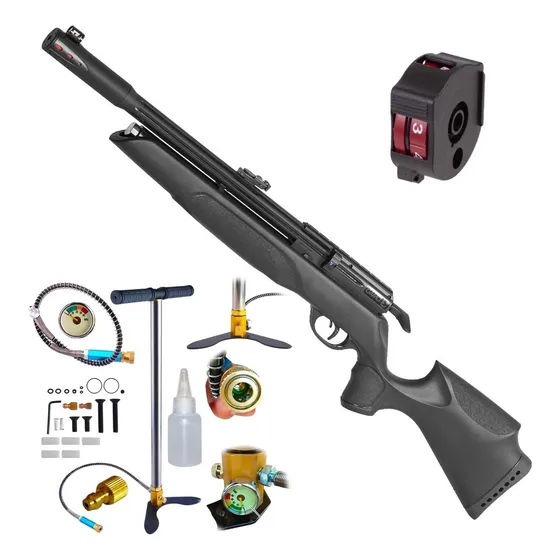 Rifle Gamo Arrow 5.5mm Pcp Cargador Rotativo + Inflador