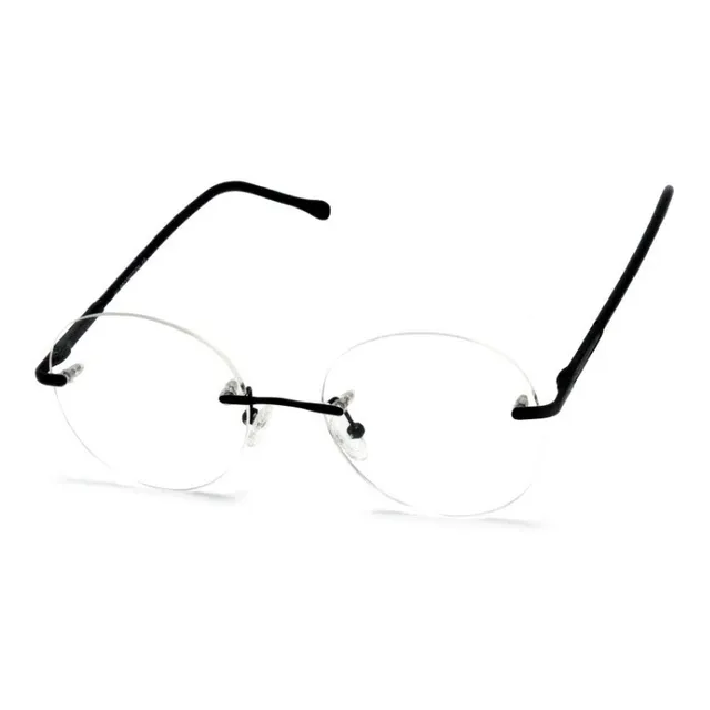 Óculos Armação Sem Aro Parafusado Feminino Metal Jc-9273